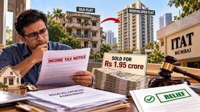 The man said that he had invested the entire Rs 1.95 crore from the sale in purchasing another residential flat at a different location. (Image for representative purpose only) He bought a home, gave it for redevelopment years later and sold new flat for Rs 1.95 crore within 8 days; taxman denied LTCG exemption and added Rs 80.14 lakh, but ITAT grants relief