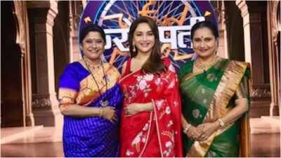Madhuri Dixit reunites with Renuka Shahane and Priya Berde, recalls how Sooraj Barjatya’s new shoes turned into ‘mojaris’ on ‘Hum Aapke Hain Koun’ sets: ‘After fifteen days, they would loosen up even more’