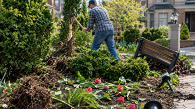 Representative Image (AI-generated) An Indiana homeowner chopped down shrubs, trampled tulips and tore up landscaping lights in a shared garden, calling it routine maintenance; after an HOA went to court, an appeals panel upheld the injunction