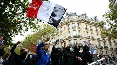 The Paris prosecutor’s office said 64 people had been arrested in connection with Saturday’s demonstration and 40 placed in police custody. Those arrested included six minors. Most arrests concerned suspected weapons offences or participation in a group preparing violence or property damage, the office said. Cops use tear gas, water cannons as over 4 lakh march across country - France protests in videos