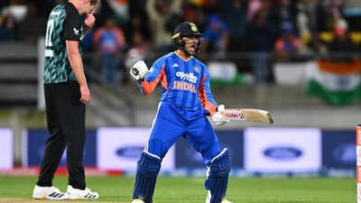 Abhishek Sharma's 35-ball century powers India to series-clinching win over New Zealand