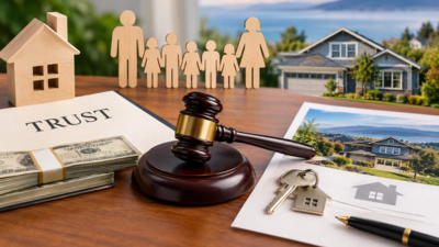 Representative Image (AI-generated) A Washington couple with seven children placed a $500,000 house in a trust before divorcing; the wife received a $735,000 Sequim home, and an October 27 court upheld the decision not to require refinancing