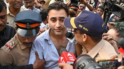 Mumbai, Oct 10, 2026 – Police detain actor Imran Khan among protesters at August Kranti Maidan during demonstrations supporting the Cockroach Janata Party (CJP) protest against chief election commissioner Gyanesh Kumar (HT File Photo/Raju Shinde) Mumbai, Oct 10, 2026 – Police detain actor Imran Khan among protesters at August Kranti Maidan during demonstrations supporting the Cockroach Janata Party (CJP) protest against chief election commissioner Gyanesh Kumar (HT File Photo/Raju Shinde)