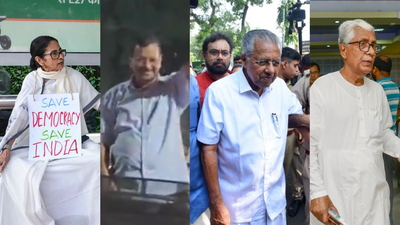 Former West Bengal chief minister Mamata Banerjee, former Kerala chief minister Pinarayi Vijayan, AAP convenor Arvind Kejriwal and former Tripura chief minister Manik Sarkar were among the opposition leaders detained while attempting to join the protest. All four have since been released. Delhi protests: Mamata, Kejriwal and 7,000 protesters released; CJP leaders still in detention