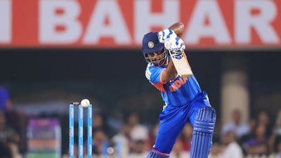 Sanju Samson played a blistering knock against West Indies in Ranchi. (ANI Pic Service)