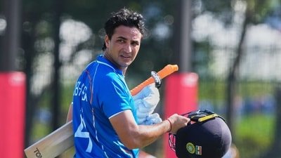 Abhishek Sharma scored 61 off 28 balls against Pakistan. (AP Photo/AP Photo/Mark Baker)) Abhishek Sharma scored 61 off 28 balls against Pakistan. (AP Photo/AP Photo/Mark Baker))