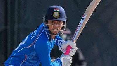 India's Smriti Shriniwas Mandhana bats during the women's gold medal T20 cricket game between India and Sri Lanka at the Asian Games (AP Photo/Mark Baker) India's Smriti Shriniwas Mandhana bats during the women's gold medal T20 cricket game between India and Sri Lanka at the Asian Games (AP Photo/Mark Baker)