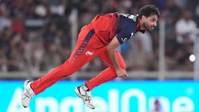 Bhuvneshwar Kumar in action during IPL 2026 (HT_PRINT) Bhuvneshwar Kumar in action during IPL 2026 (HT_PRINT)