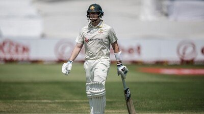 Steve Smith to be assessed for concussion. (AFP) Steve Smith to be assessed for concussion. (AFP)