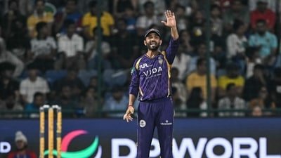 Ajinkya Rahane captained KKR in IPL 2026. (AFP)