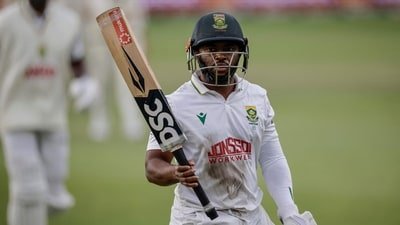 South Africa's Temba Bavuma acknowledges the crowd as he walks back to the pavilion following his dismissal on day three of the second Test match between South Africa and Australia at St Georges Park in Gqeberha (AFP) South Africa's Temba Bavuma acknowledges the crowd as he walks back to the pavilion following his dismissal on day three of the second Test match between South Africa and Australia at St Georges Park in Gqeberha (AFP)