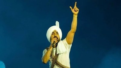 Diljit Dosanjh performed at the Jawaharlal Nehru Stadium in Delhi on Friday. (HT) Diljit Dosanjh performed at the Jawaharlal Nehru Stadium in Delhi on Friday. (HT)