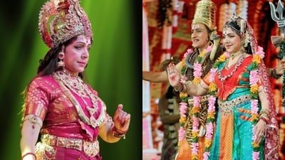 Hema Malini's glimpse from her ballet Durga performance. Hema Malini's glimpse from her ballet Durga performance.