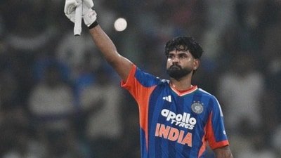 Indian skipper Shreyas Iyer scored a match-winning ton against West Indies on Tuesday. (Deepak Gupta/Hindustan Times) Indian skipper Shreyas Iyer scored a match-winning ton against West Indies on Tuesday. (Deepak Gupta/Hindustan Times)