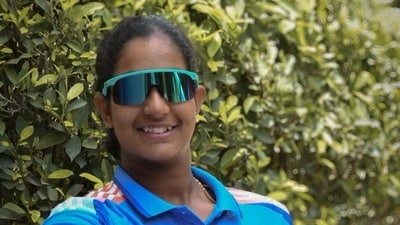 Uma Kashvi entered the WPL history books. (Uma Kashvi - Instagram ) Uma Kashvi entered the WPL history books. (Uma Kashvi - Instagram )