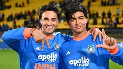 Toast of the town, Abhishek Sharma and Vaibhav Sooryavanshi. (AP) Toast of the town, Abhishek Sharma and Vaibhav Sooryavanshi. (AP)