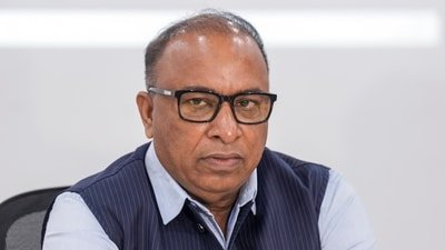 Board of Control for Cricket in India (BCCI) Secretary Devajit Saikia at a press conference. (PTI) Board of Control for Cricket in India (BCCI) Secretary Devajit Saikia at a press conference. (PTI)