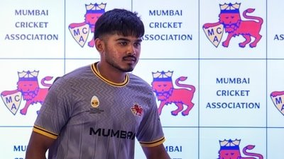 Mumbai cricket team captain Siddhesh Lad and vice-captain Ayush Mhatre during a press conference organized by the Mumbai Cricket Association (MCA) ahead of the 2026-27 Ranji Trophy season, at the MCA Lounge (PTI) Mumbai cricket team captain Siddhesh Lad and vice-captain Ayush Mhatre during a press conference organized by the Mumbai Cricket Association (MCA) ahead of the 2026-27 Ranji Trophy season, at the MCA Lounge (PTI)