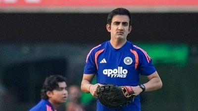 Gautam Gambhir is worried. (PTI)