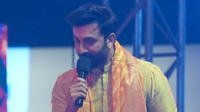 Ranbir Kapoor apologises for Dussehra speech mistake as viral Ramayana event clip sparks reactions online. (PTI)
