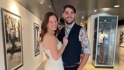 RJ Mitte is survived by his longtime girlfriend and fiancée, Kennedy Suarez. (Instagram @rjmitte)