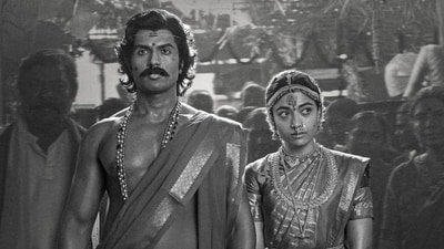 Ranabaali box office collection day 4: Vijay Deverakonda and Rashmika Mandanna in a still from the film. Ranabaali box office collection day 4: Vijay Deverakonda and Rashmika Mandanna in a still from the film.