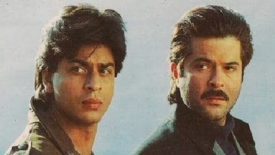 Shah Rukh Khan and Anil Kapoor worked together in the 1995 film Trimurti.