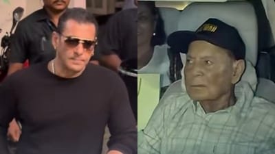 Salman Khan and Salim Khan attend Sipaara's birthday bash. Salman Khan and Salim Khan attend Sipaara's birthday bash.