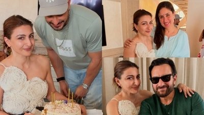 Soha Ali Khan celebrated her birthday at home with family.