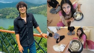 Sourav Joshi faces backlash after he asks his wife to drink water from his dog's bowl. Sourav Joshi faces backlash after he asks his wife to drink water from his dog's bowl.