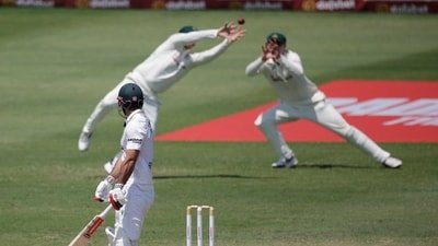Steve Smith taking the catch of David Bedingham. (Cricket Australia X) Steve Smith taking the catch of David Bedingham. (Cricket Australia X)