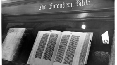 A Gutenberg Bible leaf bought for £25 in the early 20th century was rediscovered among a grandfather's belongings in an English attic; the roughly 570-year-old page fetched £39,000 at auction in 2025