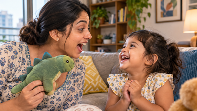 Psychology says children who ask you to repeat a silly word again and again may be enjoying more than the joke