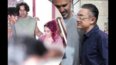 Aamir Khan spends time with his kids on low-key family night out; Ira and husband Nupur Shikhare leave in a rickshaw - WATCH