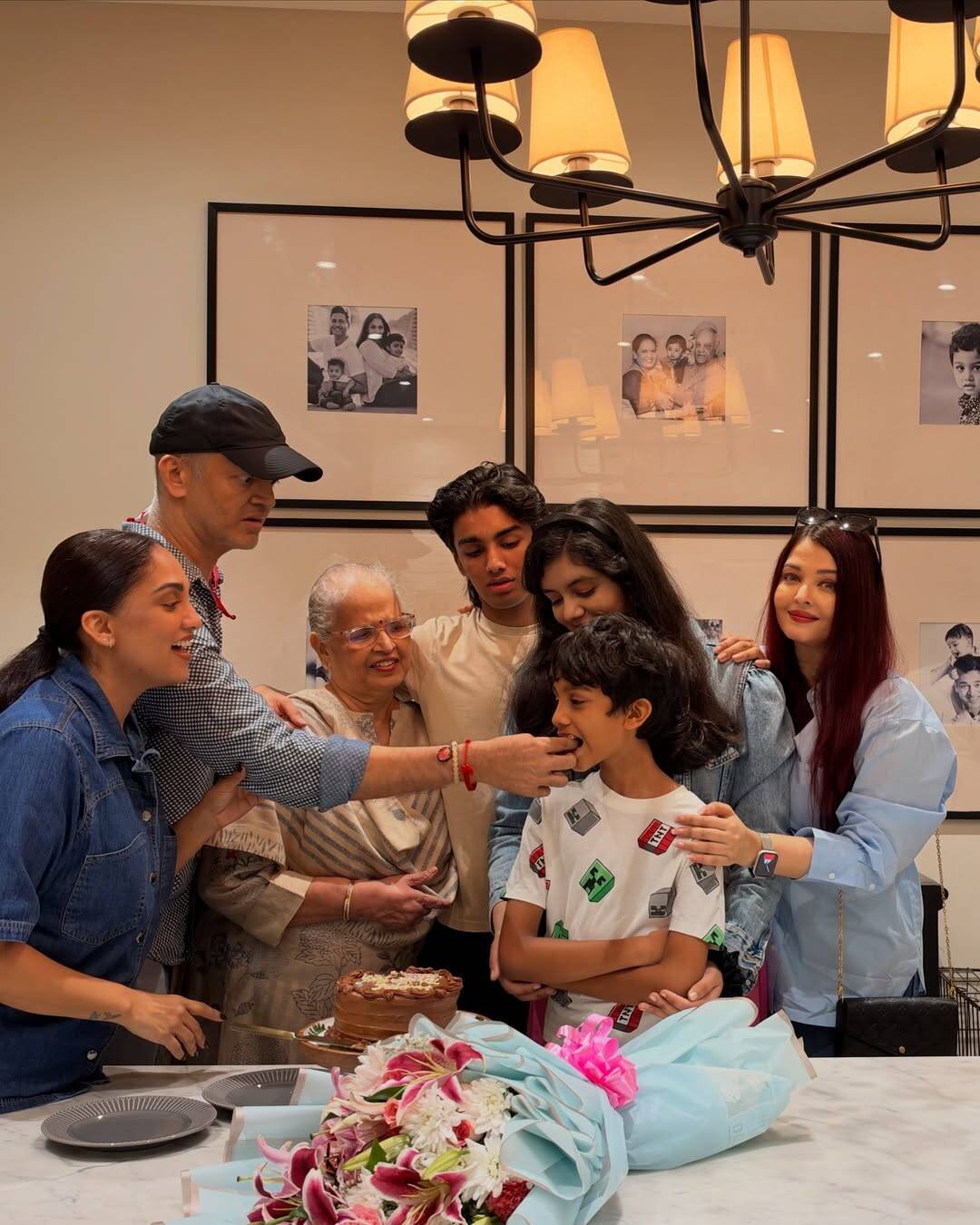 Aaradhya Bachchan appeared taller than mother Aishwarya Rai Bachchan in new family pictures from cousin Shivansh Rai’s birthday celebration.