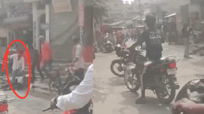 Advocate Guddu Ansari was shot dead by armed assailants near Patel Chowk in Katihar district (Visuals credit: X) Watch: Katihar lawyer cornered on staircase, shot in chest as attackers walk away calmly