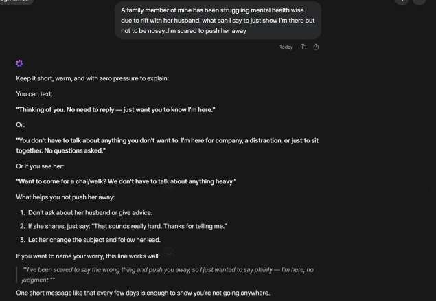 AI response
