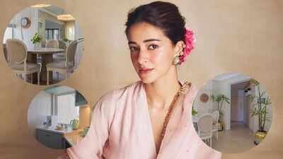 Ananya Panday’s first Mumbai home is a ‘girly’ dream designed by Gauri Khan: 1,100-sq-ft Bandra apartment with pink accents, plenty of natural light, airy living room, plants and balcony
