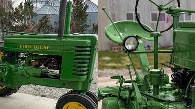 A Nebraska farmer found his father’s 1946 John Deere GM rusting under a tree decades after it left the family; he recognised it by a hand clutch modified after a childhood mishap and restored it