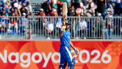 Nisshin: India's Ishan Kishan celebrates his half century (PTI Photo) Ishan Kishan breaks Manish Pandey's eight-year-old record, becomes India's highest scorer at No.5 or lower in T20Is