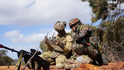 An Indian and an Australian soldier during Exercise AUSTRAHIND 2025 near Perth. (Image credit: Indian Army) India and Australia hold joint wargames in Kerala as China becomes more assertive in the Indo-Pacific