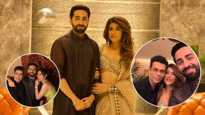 Ayushmann Khurrana and Tahira Kashyap host star-studded Diwali bash: Karan Johar, Sara Ali Khan, Rajkummar Rao Arjun Kapoor, and more attend the celebration Ayushmann Khurrana and Tahira Kashyap host star-studded Diwali bash: Karan Johar, Sara Ali Khan, Rajkummar Rao Arjun Kapoor, and more attend the celebration