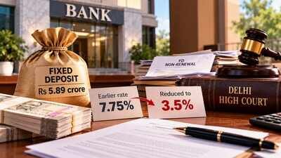 The Delhi High Court observed that Clause 3.3 of the RBI circular gives banks the freedom to set interest rates. (Image for representative purpose only) Rs 5.89 crore FD interest slashed from 7.75% to 3.5% without notice; Delhi High Court rejects bank’s non-renewal argument and orders interest at an average of earlier rates
