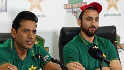 Aaqib Javed and Salman Agha (Image credit: PCB) 'Who is the vice-captain?': Basit Ali questions Pakistan cricket selector Aaqib Javed