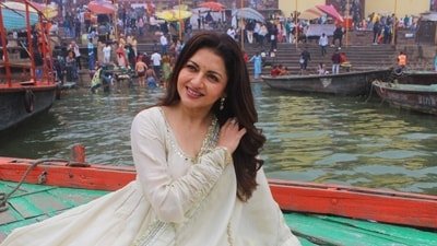 Bhagyashree opened up about her marriage and the desire to keep her mehendi. (Photo:Rajesh Kumar/HT) Bhagyashree opened up about her marriage and the desire to keep her mehendi. (Photo:Rajesh Kumar/HT)
