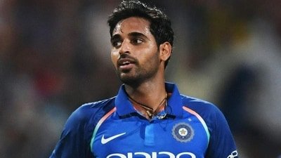 Bhuvneshwar Kumar for India. (HT_PRINT) Bhuvneshwar Kumar for India. (HT_PRINT)