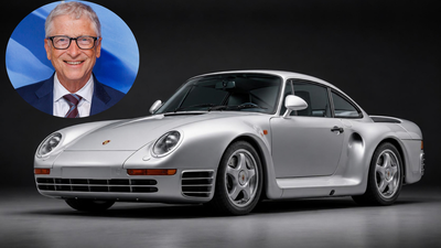 Bill Gates bought a rare Porsche 959 but could not legally drive it in America; the car spent 13 years in customs