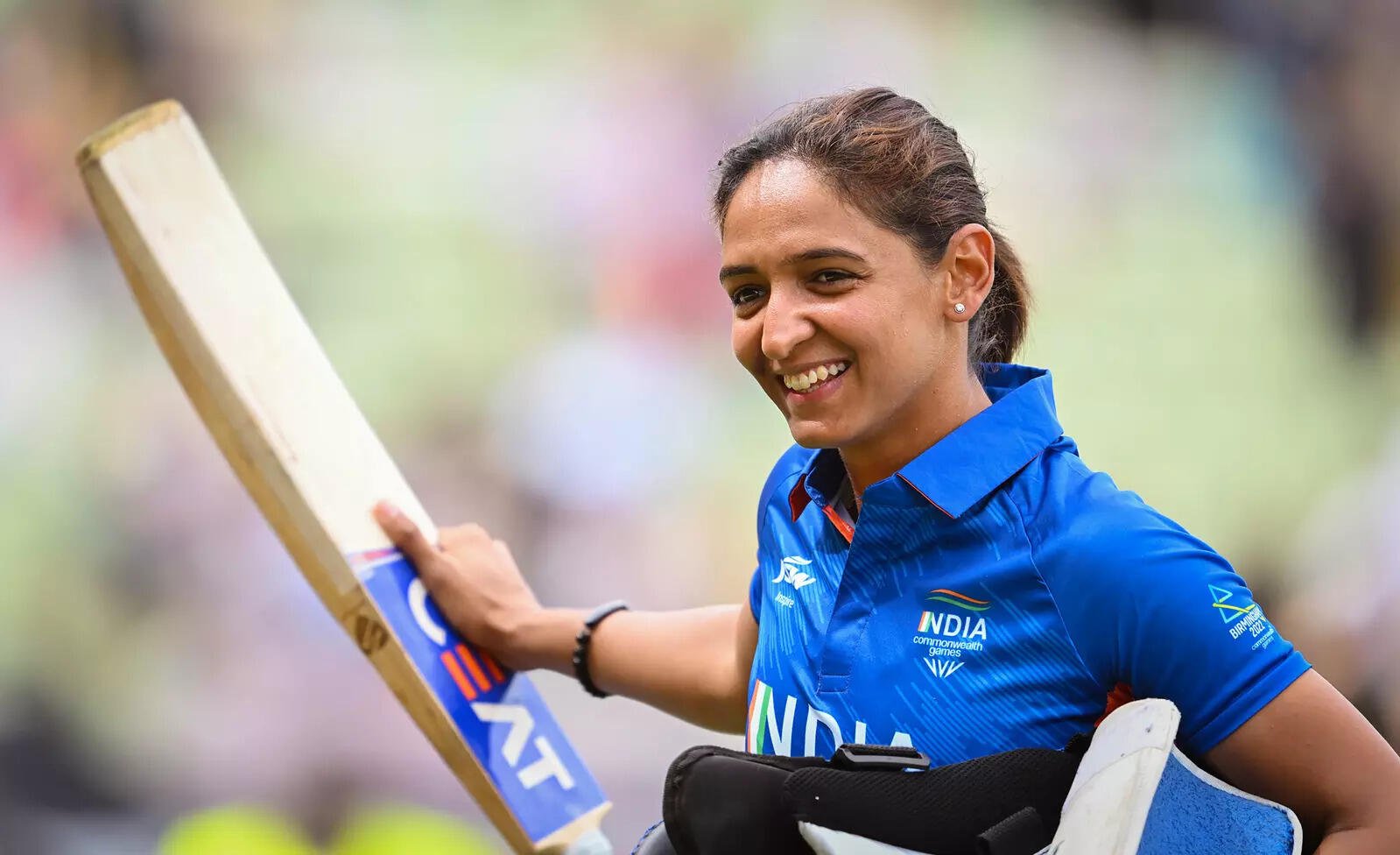 Birmingham: Indian cricket (W) team skipper Harmanpreet Kaur after winning the w...