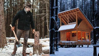 Bokshowan mastered precision tree-felling over time, directing massive trunks without ropes, pulleys or mechanical assistance. A Canadian woodworker began cutting trees for an off-grid cabin and spent years harvesting and milling logs through harsh winters; after building up a stockpile of 300 logs, he finished his handmade woodland retreat