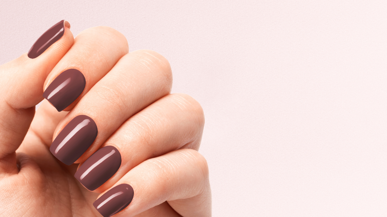 brown nails